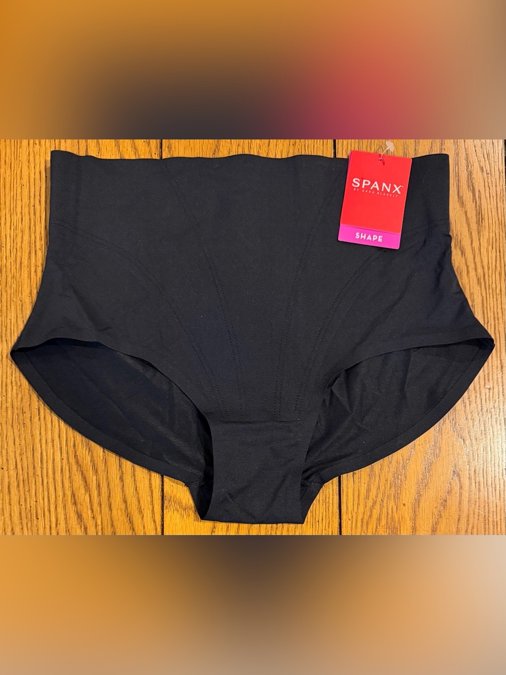 NWT SPANX Retro Brief, very black, size small, shape/sculpt/smooth